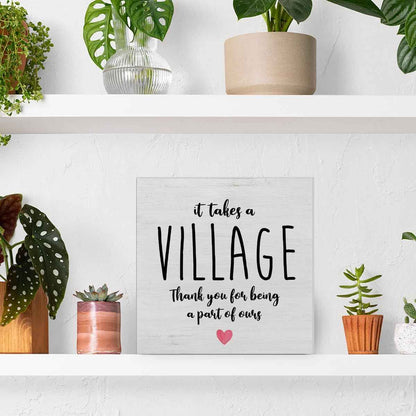 Thank You Gifts - Appreciation Gifts for Women Men Friends Coworkers | Colleague - Gratitude Gift Ideas - Thank You Sign Office Cubicle Desk Decor - 5 x 5 Inches