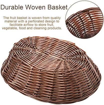 Yesland 16 Pcs Plastic Oval Basket for Gifts Empty, Small Bread Basket