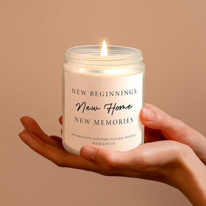House Warming Gifts New Home, 2026 Perfect Housewarming Gifts for Women Men | Lavender Scented Candle New Homeowner New Home Gift First Apartment House Warming Party Decor Closing Presents for Home Buyer