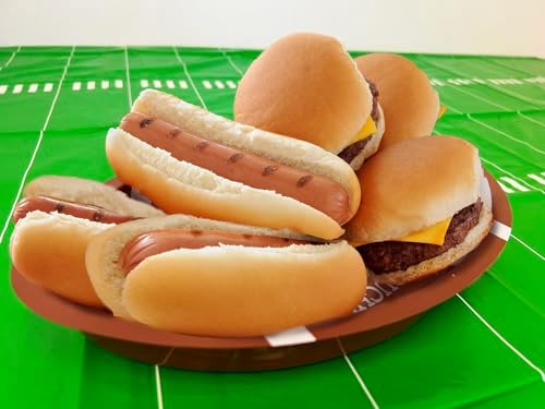 GiftExpress 10PC Plastic Football Serving Trays, Game Day Football