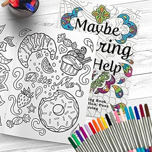 Maybe Swearing Will Help Coloring Book with Markers
