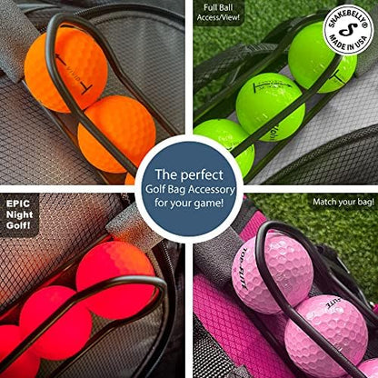 SnakeBelly Golf Ball Holder - Pro with Quick-Draw Release (Black)