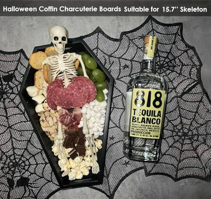 14.2'' Coffin Charcuterie Boards, Trick or Treat Halloween Serving