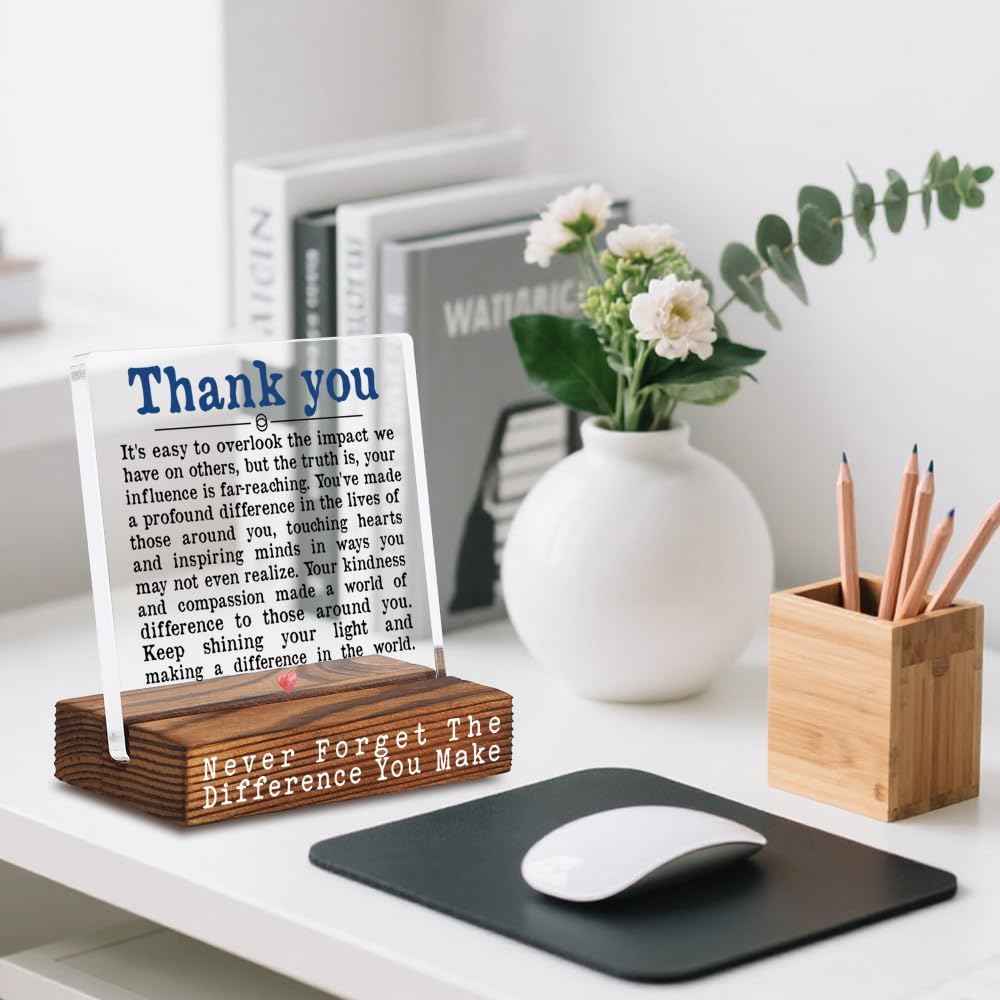 Thank You Gifts for Coworkers, Appreciation Plaque, Mentor Teacher Gift | Thank You Gifts for Women | Religious gifts for Women | Gratitude Present for Mentors Teachers Employees and Workplace Teams