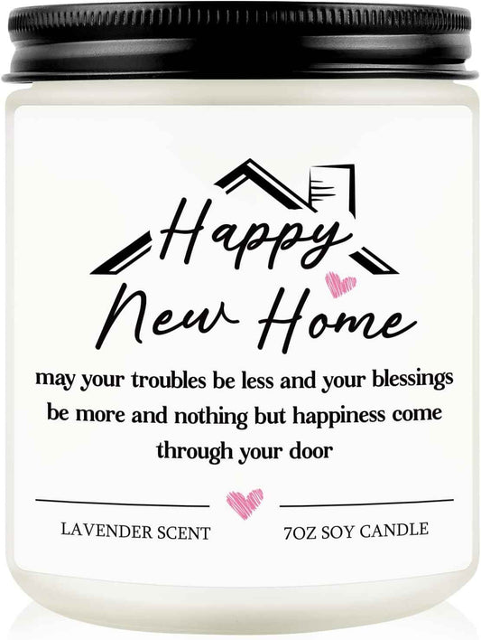 House Warming Gifts New Home Housewarming Gifts for Women Men New Home Gift | 2026 Cool New Homeowner Gift House Warming First Apartment Essentials Closing Presents for Home Buyer Lavender Scented Candle