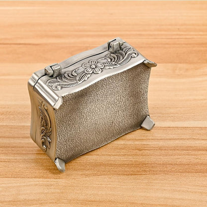 Personalized Rectangle Wedding Ring Box with Name & Date, Small