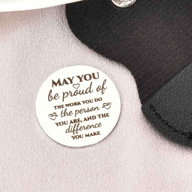 Sisadodo Pocket Hug Token Long Distance Relationship Keepsake Gifts for Women Birthday Christmas Gifts With Leather Keychain