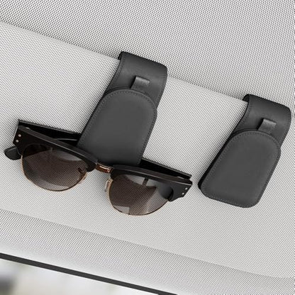 Sotfamily Magnetic Sunglass Holder for Car Visor, 2 Packs, Faux