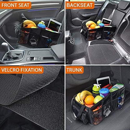 FoxBox Car Seat and Trunk Organizer, SUV Front or Back Seat Storage