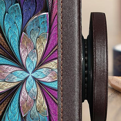 360° Rotating Remote Control Holder, PU Leather TV Remote Caddy, Pen