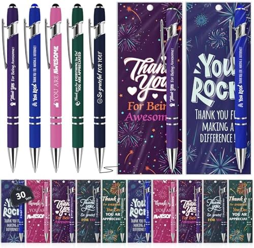 30 Sets Employee Appreciation Gifts Bulk Ballpoint Pens Black Ink