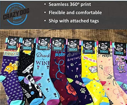 Funny Womens Socks with Sarcastic Sayings and Cool Designs for Girls