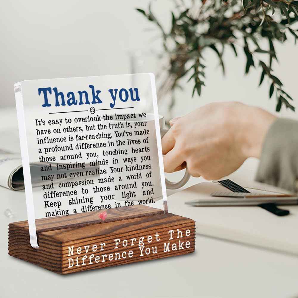 Thank You Gifts for Coworkers, Appreciation Plaque, Mentor Teacher Gift | Thank You Gifts for Women | Religious gifts for Women | Gratitude Present for Mentors Teachers Employees and Workplace Teams