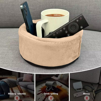 Xchouxer Couch Cup Holder Pillow, Sofa and Bed Organizer Caddy for