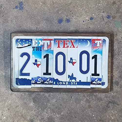 Customized 10th Anniversary Aluminum License Plate Sign - Custom
