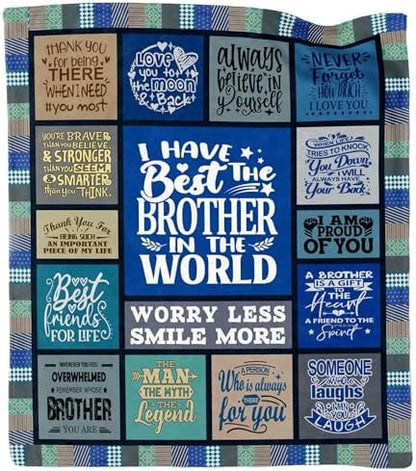 Gifts for Brother Blanket, Brother Birthday Gifts from Sister