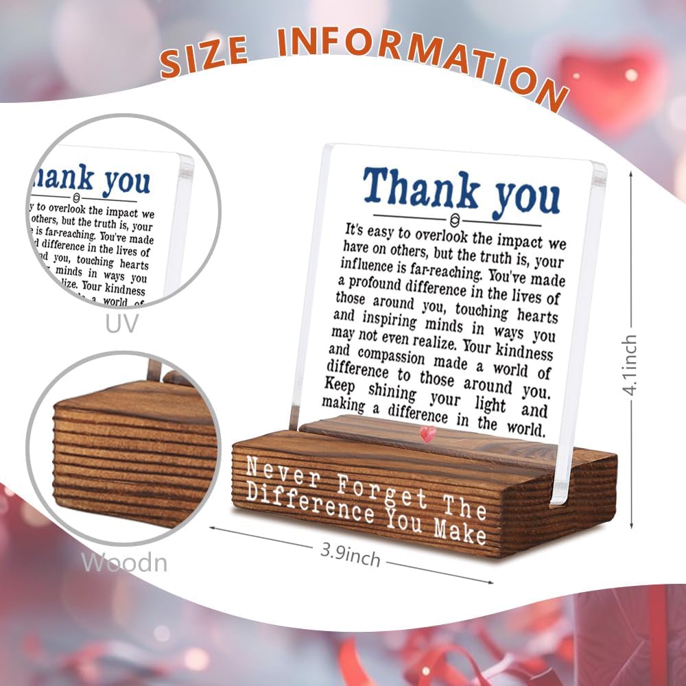 Thank You Gifts for Coworkers, Appreciation Plaque, Mentor Teacher Gift | Thank You Gifts for Women | Religious gifts for Women | Gratitude Present for Mentors Teachers Employees and Workplace Teams