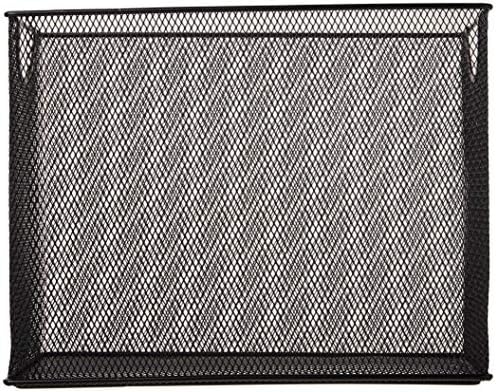 U Brands Desktop Hanging File Organizer, Metal, Black, Letter Size