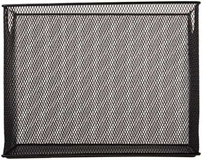 U Brands Desktop Hanging File Organizer, Metal, Black, Letter Size