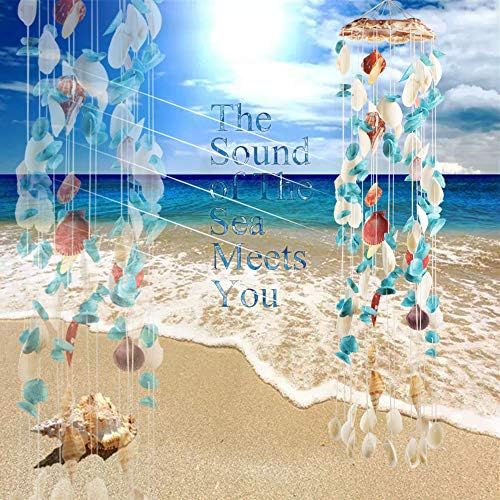 Jangostor Seashell Wind Chimes Multi Color Handmade Wind Chimes, for