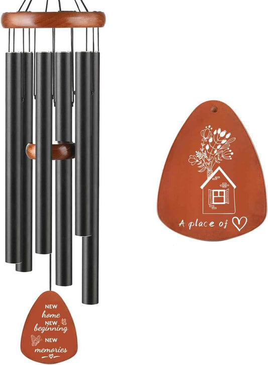 House Warming Gifts New Home, 32" Bronze Aluminum Wind Chimes, Housewarming Gift Ideas for Women Men Couples, Unique First Home Gift for New Homeowners, Outdoor Indoor Garden Patio Decor