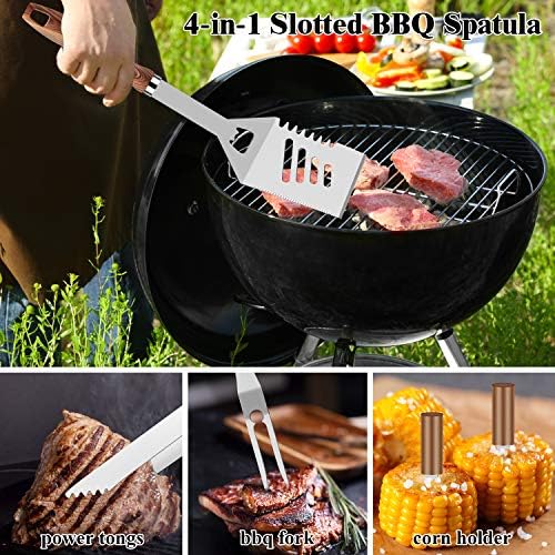 Romanticist 23pcs Stainless Steel BBQ Grill Tools & Accessories Kit