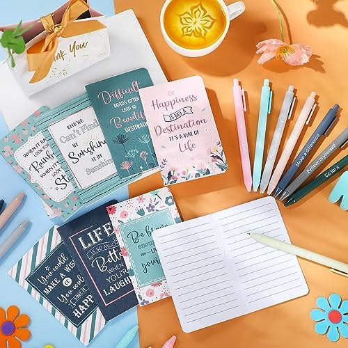 Funrous 32 Pcs Mini Notebooks with Pens Adults Party Favors, Floral