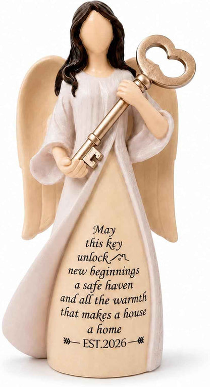 Housewarming Gifts New Home, Guardian Angel Figurines for New Apartment, House Warming Gift for Women Friend, New House Gift Ideas, Home Warming Presents, Entryway Table Decor