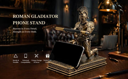 Roman Warrior Pen Holder Knight Desktop Accessories Resin Pen Holder