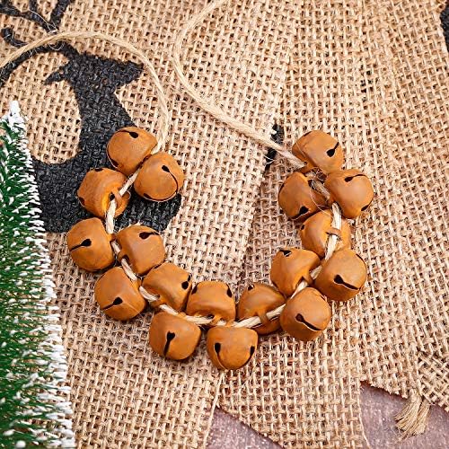 Zhanmai 300 Piece Jingle Bells Bulk 0.5'' Christmas Bells, Rusty