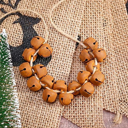 Zhanmai 300 Piece Jingle Bells Bulk 0.5'' Christmas Bells, Rusty