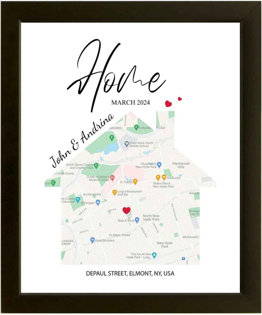 SurpriseSavors Personalised Gifts New Home | New Home Location Wall Art | Bespoke Housewarming Gifts | Our First Home | Homeowner Location Wall Art | Unique Housewarming Gifts