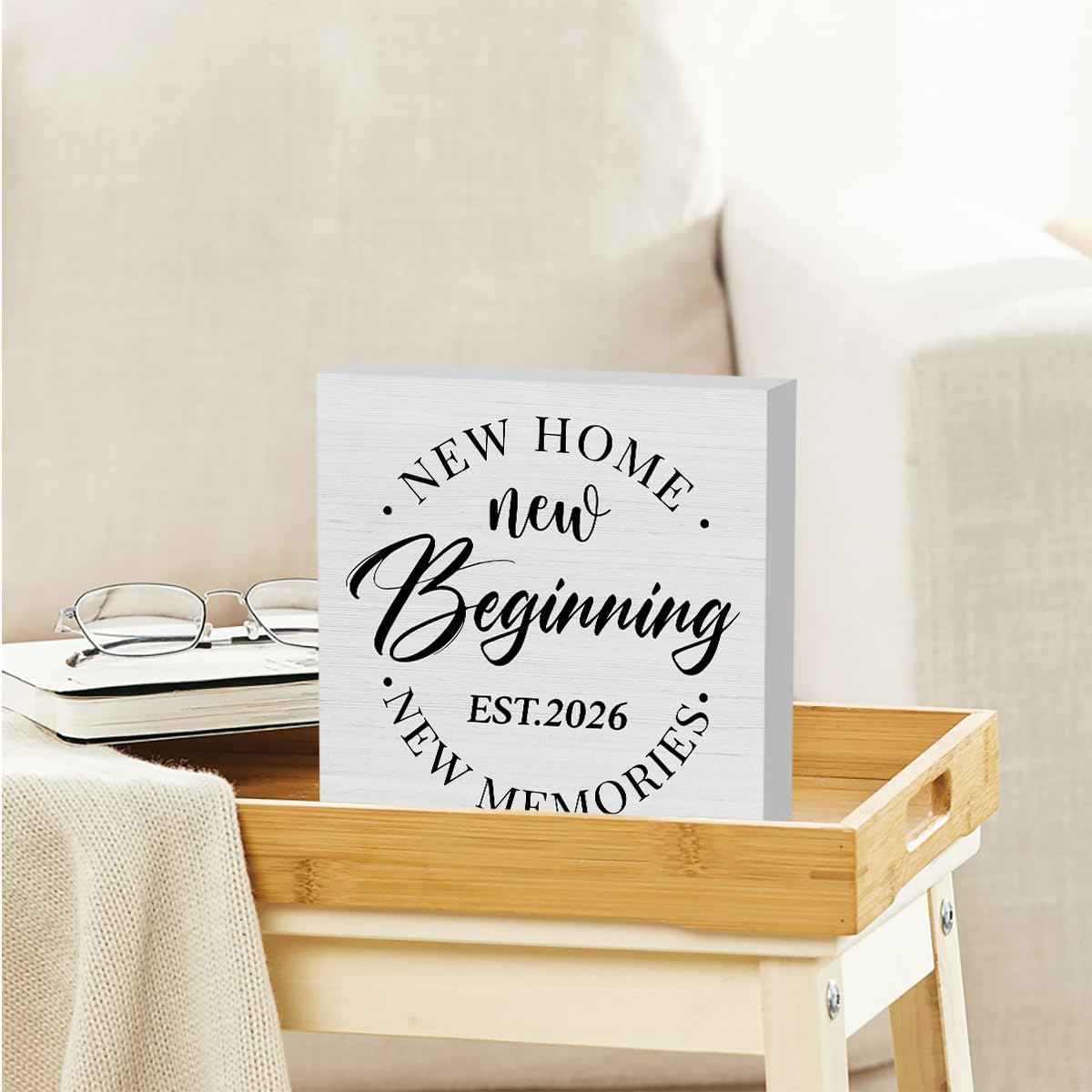 2026 Home Sweet Home Sign Funny Sold Sign for New Homeowners | Housewarming Gift New Home Gifts Ideas Closing Gifts for Home Buyers Women Men Hostess 5 x 5 inch