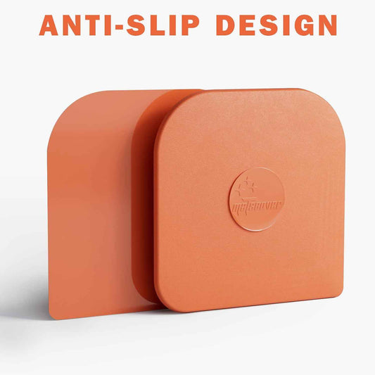 Pan Scraper, 5 Pcs Pot & Dish Scraper Plastic, Sturdy Scraper Kitchen Tool, Orange