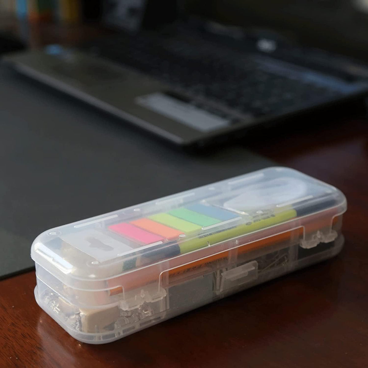 SMAROICE 136 Pcs Portable Office Supplies Kit with Desk organizer