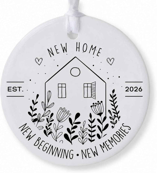 New Home Ornament 2026, House Warming Gift, New Beginning, Housewarming Gifts, Presents for Women, Couple, new Home Gifts, First Home Together, Home Owners Gift Idea