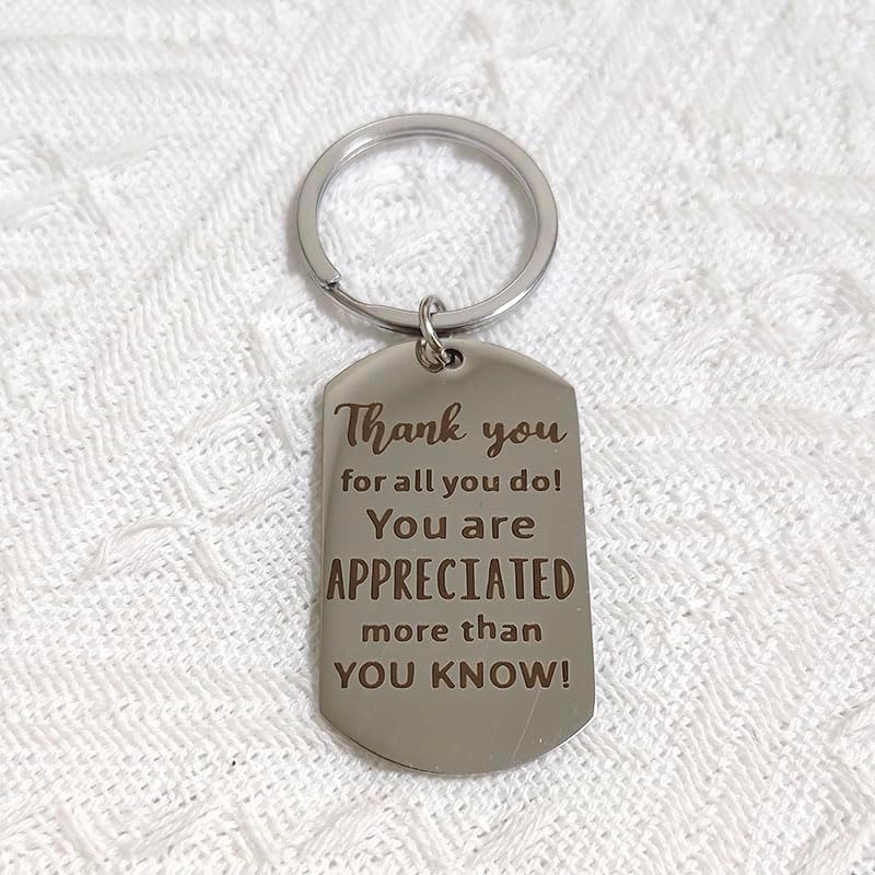 RFTWXHPN Employee Staff Thank You Appreciation Gifts Keychain for Men