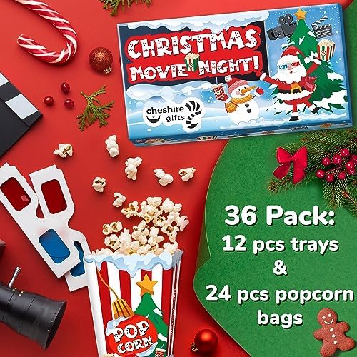 Movie Night Christmas Party Supplies (36ps) - Christmas Movie Snack