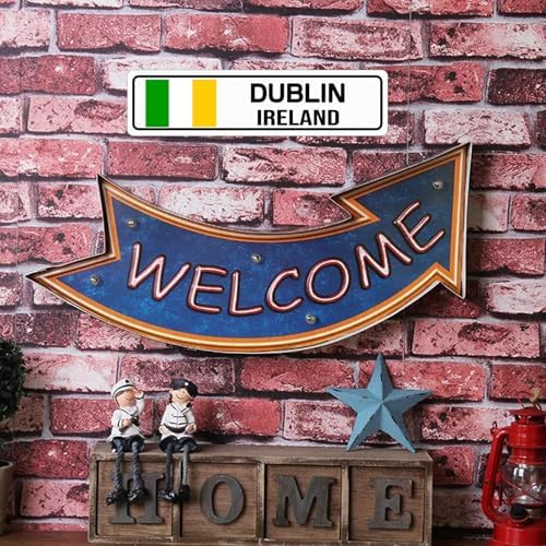 Dublin Ireland Sign Metal Signs Street Sign Wall Decor 16X4 Inch