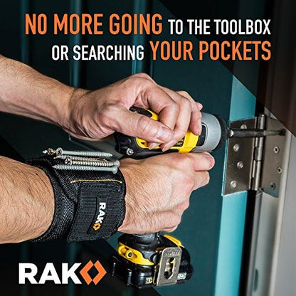 RAK Magnetic Wristband for Tools, 10 Powerful Magnets, Holds Screws