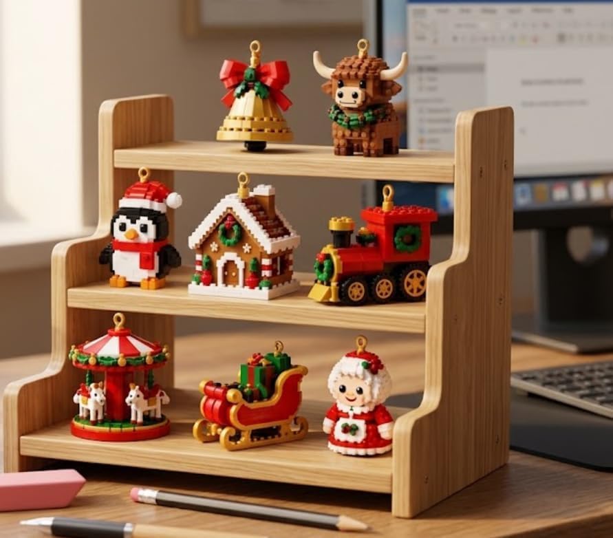 Christmas Advent Calendar 2026,24-Day Mini Brick 2D Acrylic Hanging