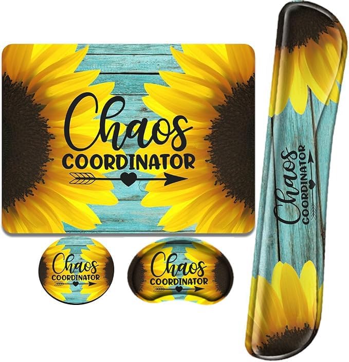 Chaos Coordinator Mouse Pad and Keyboard with Wrist Support Chaos