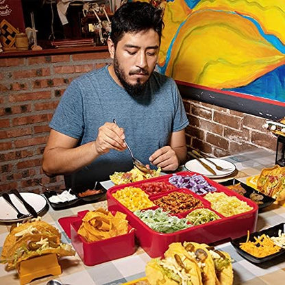 Taco Holder Stand, Taco Bar Serving Set for a Party 4 Taco Holders