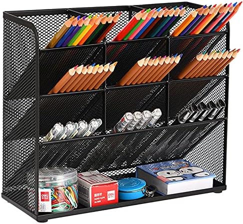 Marbrasse Mesh Desk Organizer, Multi-Functional Pen Holder, Desktop