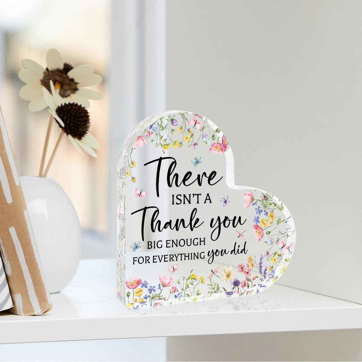 Thank You Gifts for Women Friends, Inspirational Gifts for Women Coworkers Daughter, Appreciation Gifts for Employees, Office Gifts for Coworkers Acrylic Home Desk Decor