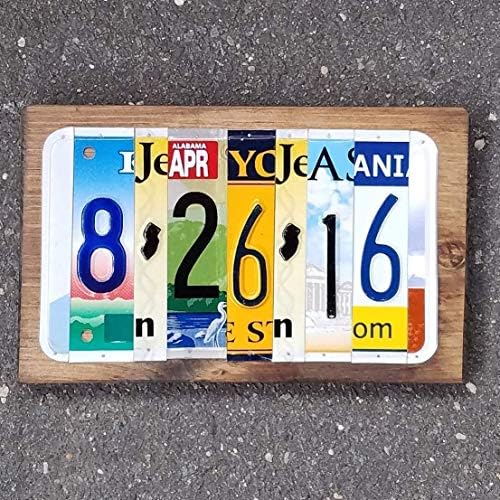 Customized 10th Anniversary Aluminum License Plate Sign - Custom