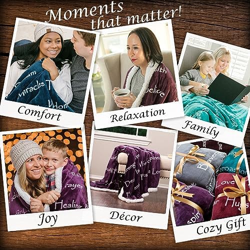 Chanasya Premium Sympathy Warm Hugs Gift Throw Blanket - for Positive