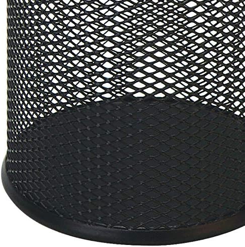 HSYMQ Black Pen Holder Cup for Desk, Pencil Cup Holder, Black Wire