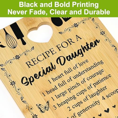 Birthday Daughter Cutting Board Gifts from Mom Parents for Daughters