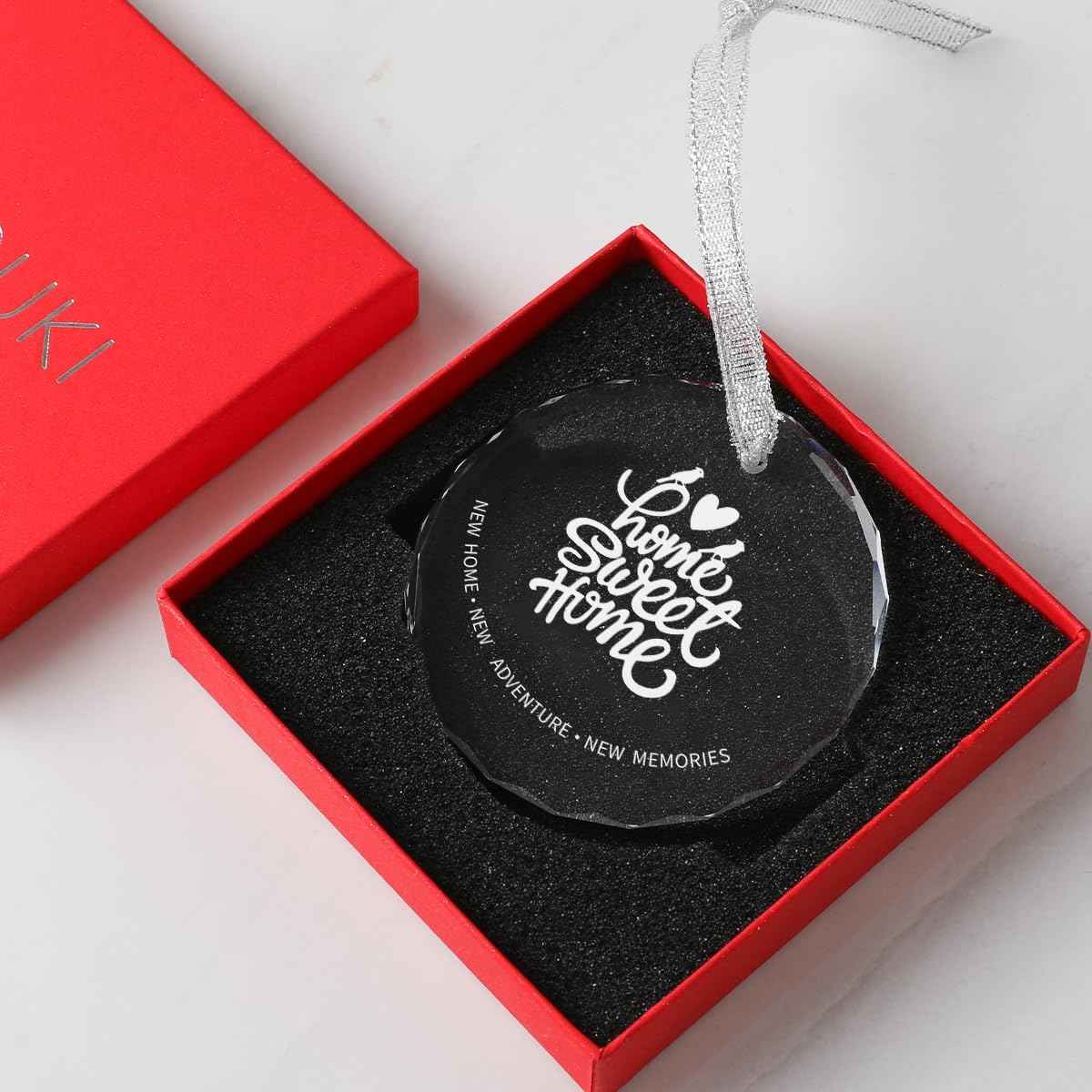 House Warming Gifts New Home- Crystal Ornament New Home with Gift Box, Housewarming Gifts Ideas for New House- in Our New Home Gifts Ideas for New House Decoration (New Home 02)